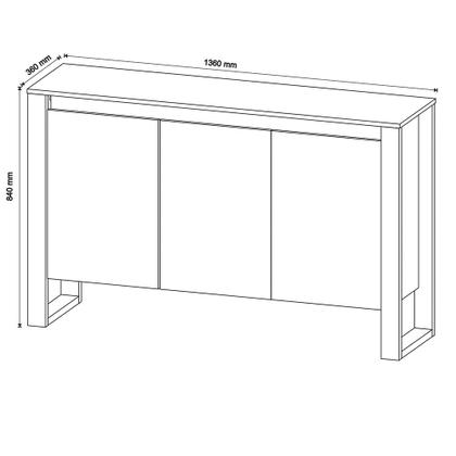 Imagem de Escritório Completo com Mesa Angular Armário Alto Balcão e Gaveteiro Moon MDP Branco G69 - Gran Belo