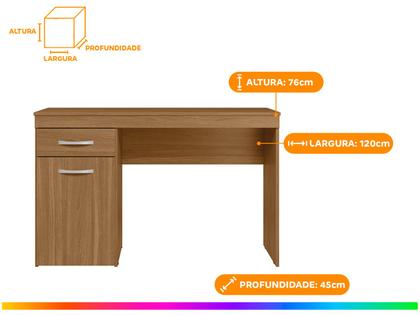 Imagem de Escrivaninha 1 Gaveta 1 Porta Demóbile Vitória