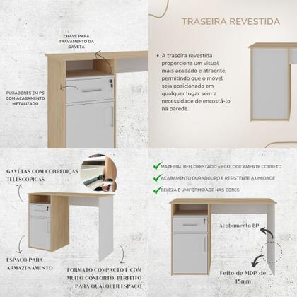 Imagem de Escrivaninha 1 Porta 1 Gaveta Hall Artany