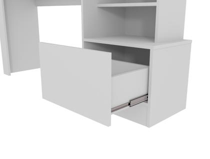 Imagem de Escrivaninha 150cm MDF com Gaveta Mesa Home Office Quarto Computador Estudo Organizador Moderna