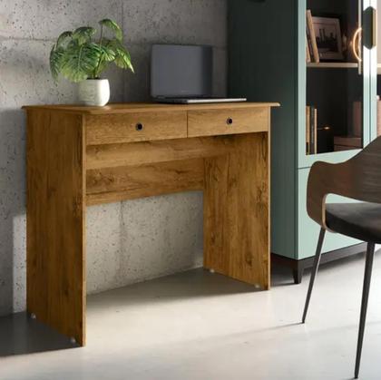 Imagem de Escrivaninha 2 Gavetas Para Escritório - Freijo - EJ Móveis