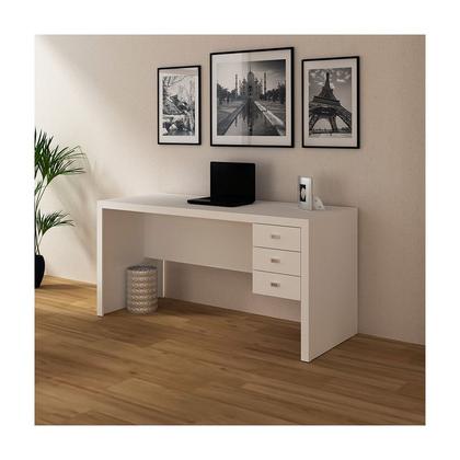 Imagem de Escrivaninha 3 Gavetas 155x74,5x60 cm Branco Tecnomobili