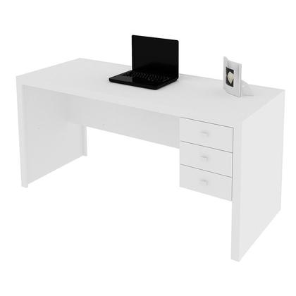 Imagem de Escrivaninha 3 Gavetas 155x74,5x60 cm Branco Tecnomobili