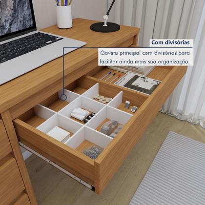 Imagem de Escrivaninha 5 Gavetas 100% MDF Berlim Yescasa