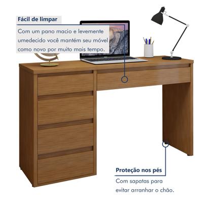 Imagem de Escrivaninha 5 Gavetas 100% MDF Berlim Yescasa