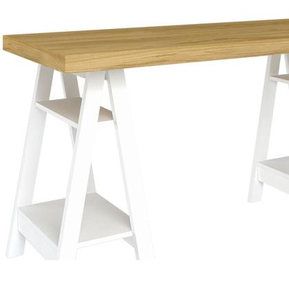 Imagem de Escrivaninha Art II Mesa estilo Cavalete com Prateleiras