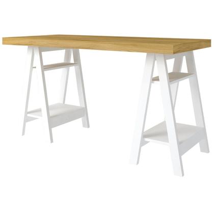 Imagem de Escrivaninha Art II Mesa estilo Cavalete com Prateleiras
