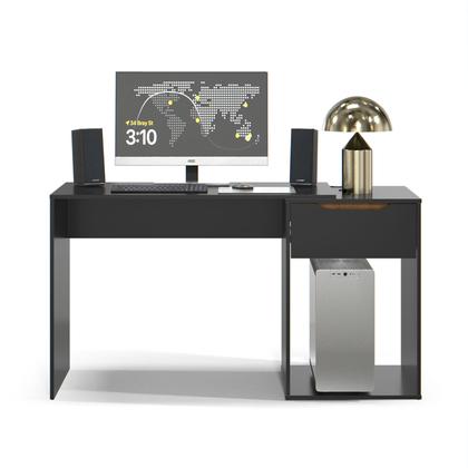 Imagem de Escrivaninha Bancada para Notebook Quarto Mesa de Computador Home Office Estudo Estação de Trabalho com 1 Gaveta Flow