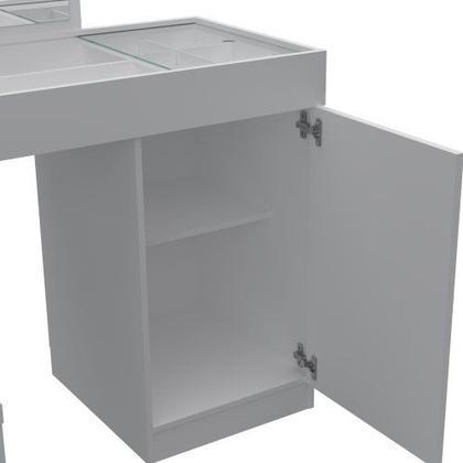 Imagem de Escrivaninha canto mobler penteadeira  star branco fosco