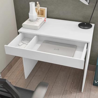 Imagem de Escrivaninha Charlotte Mesa para Computador 1 Gaveta Branco