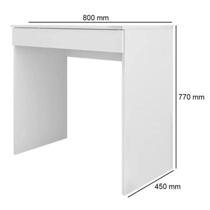 Imagem de Escrivaninha Charlotte Mesa para Computador 1 Gaveta Branco