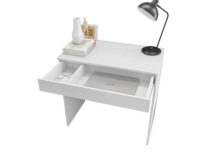 Imagem de Escrivaninha Charlotte Mesa para Computador 1 Gaveta Branco