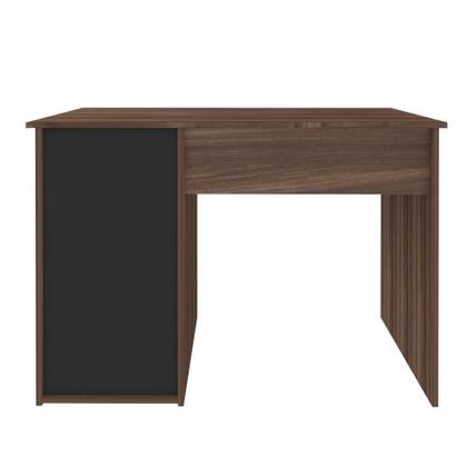 Imagem de Escrivaninha Com 1 Porta e 1 Gaveta Artany Hall Cor Ipe com Preto