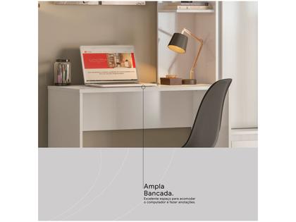 Imagem de Escrivaninha com Armário 1 Gaveta 3 Prateleiras Demóbile Offic