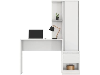 Imagem de Escrivaninha com Armário 1 Gaveta 3 Prateleiras Demóbile Offic