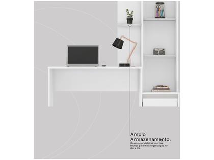 Imagem de Escrivaninha com Armário 1 Gaveta 3 Prateleiras Demóbile Offic