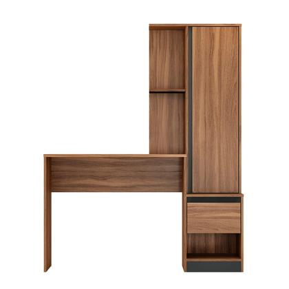 Imagem de Escrivaninha com Armario 1 Porta 1 Gaveta 1 Nicho Office Bélgica