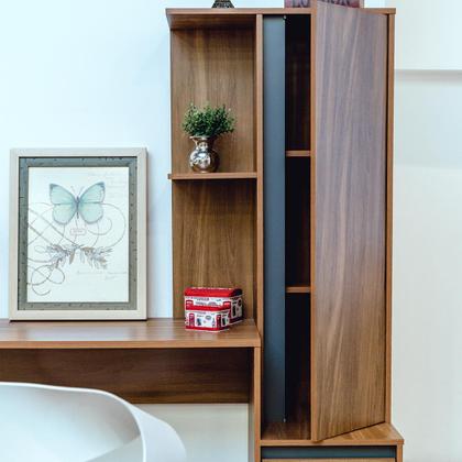 Imagem de Escrivaninha com Armario 1 Porta 1 Gaveta 1 Nicho Office Bélgica