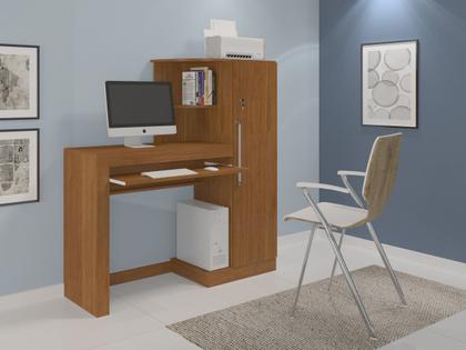Imagem de Escrivaninha com Armário 1 Porta com Chave Aroeira JCM Movelaria