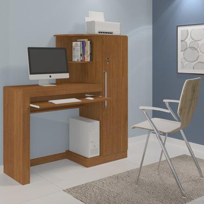 Imagem de Escrivaninha com Armário 1 Porta com Chave Aroeira JCM Movelaria