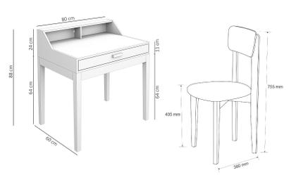 Imagem de Escrivaninha Com Cadeira Infantil Para Criança Para Quarto