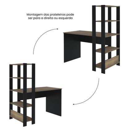 Imagem de Escrivaninha com Estante 4 Prateleiras Match
