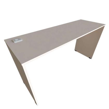 Imagem de Escrivaninha com Estante e Prateleira KitCubos Branca