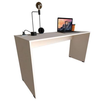 Imagem de Escrivaninha com Estante e Prateleira KitCubos Branca