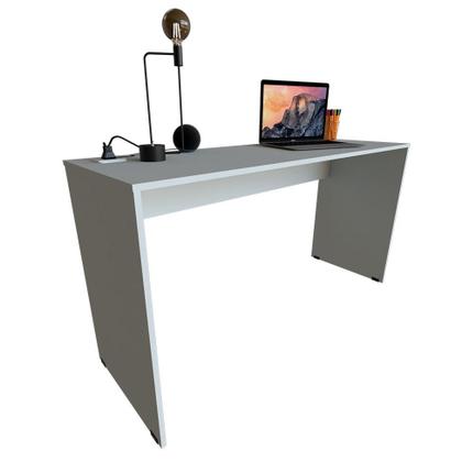 Imagem de Escrivaninha com Estante e Prateleira KitCubos Cinza Cristal