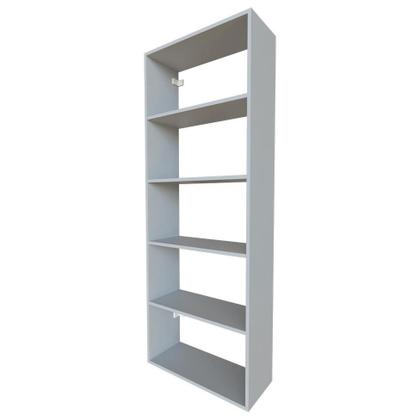 Imagem de Escrivaninha com Estante e Prateleira KitCubos Cinza Cristal