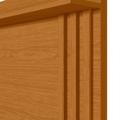 Imagem de Escrivaninha com Painel Doble Ripado 120cm 3 Gavetas