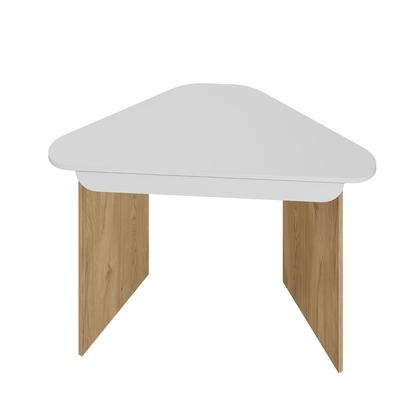 Imagem de Escrivaninha de Canto com Gaveta Trend Cor Branco com Olmo