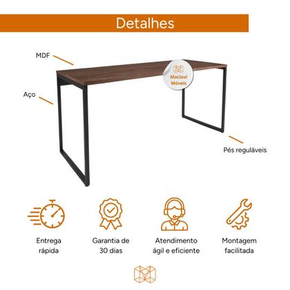 Imagem de Escrivaninha de escritório Trabalho Estilo Industrial Mesa para Estudo Home Office
