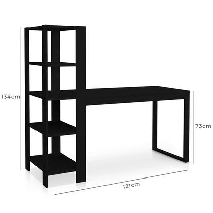 Imagem de Escrivaninha De Madeira Industrial Para Estudos E Notebook - Pronta Entrega