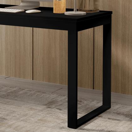 Imagem de Escrivaninha De Madeira Industrial Para Estudos E Notebook - Pronta Entrega