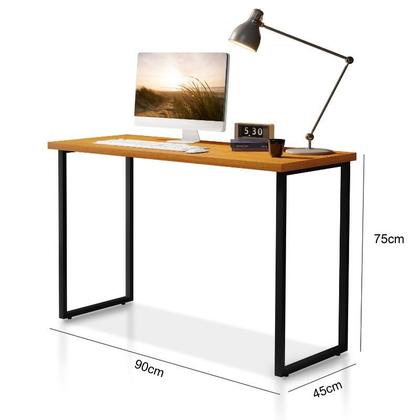 Imagem de Escrivaninha Desing Industrial Mesa Com Pés De Ferro E Tampo De MDF Para Notebook Computador Estudo Home Office