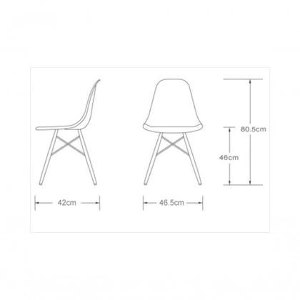 Imagem de Escrivaninha e Cadeira Eiffel Charles Eames Branco