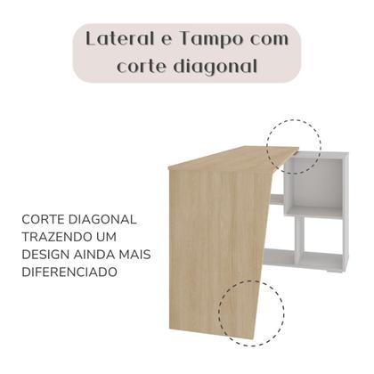 Imagem de Escrivaninha em L com Nichos Moderna Urban