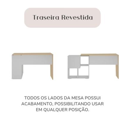 Imagem de Escrivaninha em L com Nichos Moderna Urban