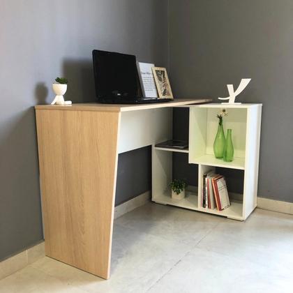 Imagem de Escrivaninha em L com Nichos Moderna Urban