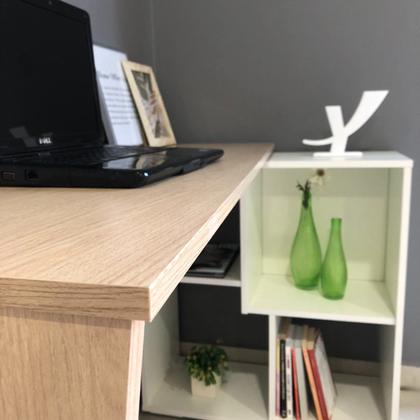Imagem de Escrivaninha em L com Nichos Moderna Urban