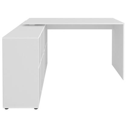 Imagem de Escrivaninha em L Mesa Office 8 Nichos Nero II