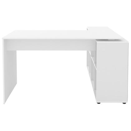 Imagem de Escrivaninha em L Mesa Office 8 Nichos Nero II