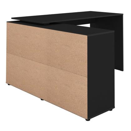 Imagem de Escrivaninha em L Mesa Office 8 Nichos Nero II