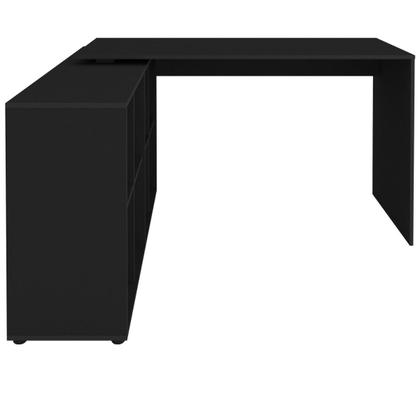 Imagem de Escrivaninha em L Mesa Office 8 Nichos Nero II