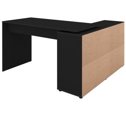 Imagem de Escrivaninha em L Mesa Office 8 Nichos Nero II