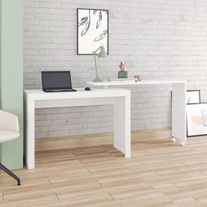 Imagem de Escrivaninha Em L Para Computador Com Tampo Giratório BRV BC 31 Branco
