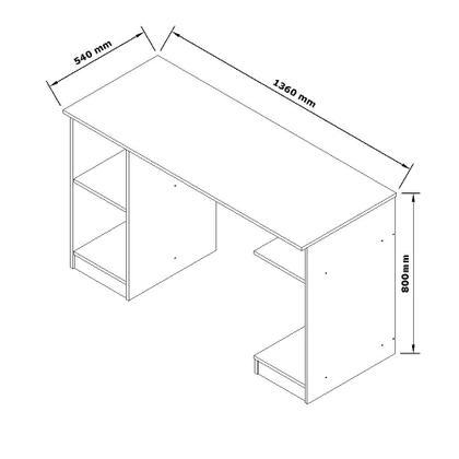 Imagem de Escrivaninha Encanto Quarto/Escritório - 3 Cores