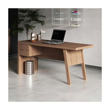 Imagem de Escrivaninha Escritório 2 Gavetas 163x74,5x60 cm Amêndoa