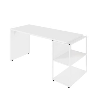 Imagem de Escrivaninha Escritório com Estante Baixa 3 Prateleiras F5